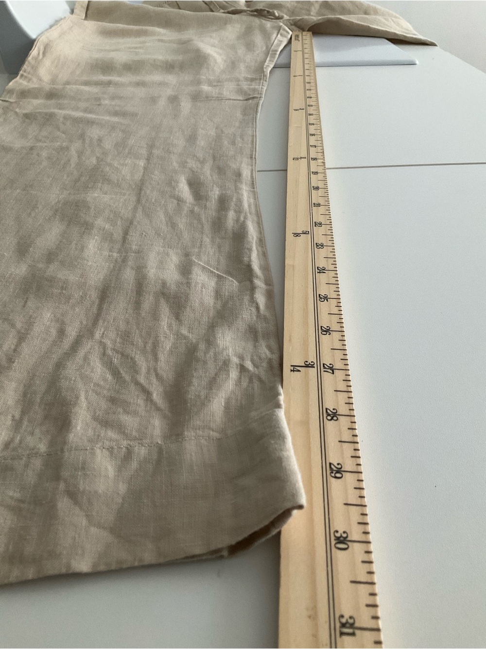 Bella Dahl Medium 100% Linen Neutral Wide Leg Pants - Picture 9 of 11